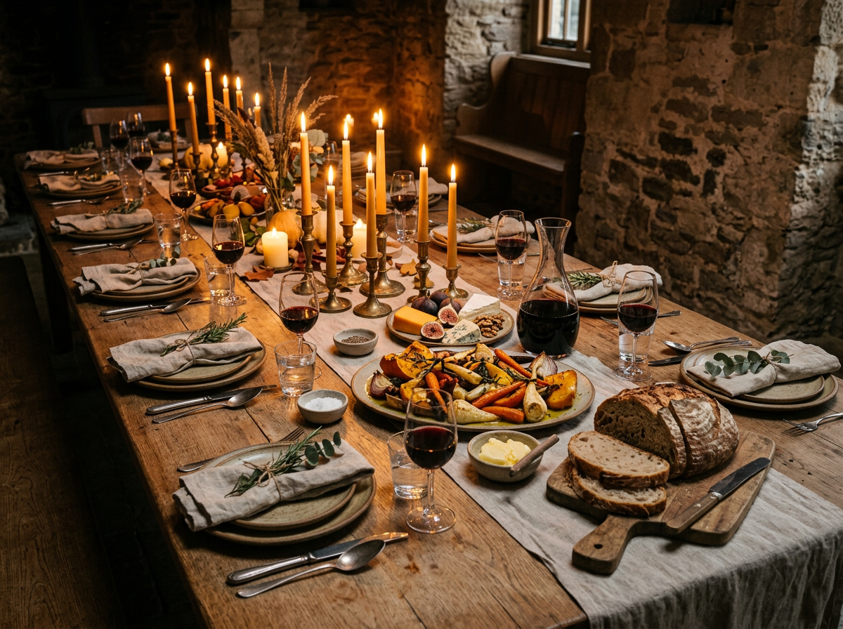 Harvest table dinner